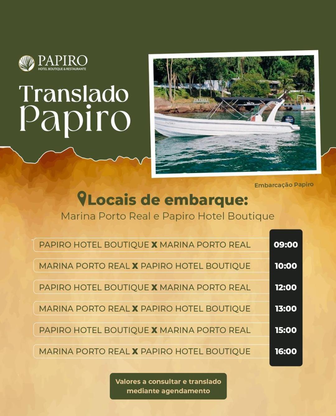 Pousada Papiro Boutique Abraão Eksteriør bilde
